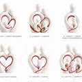 statue famille – Tượng gia đình tối giản với sợi dây gắn kết - Thumbnail 1