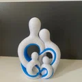 statue famille – Tượng gia đình tối giản với sợi dây gắn kết - Thumbnail 2