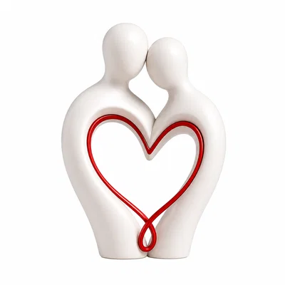 statue famille – Tượng gia đình tối giản với sợi dây gắn kết