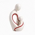statue famille – Tượng gia đình tối giản với sợi dây gắn kết - Thumbnail 4