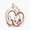statue famille – Tượng gia đình tối giản với sợi dây gắn kết - Thumbnail 6