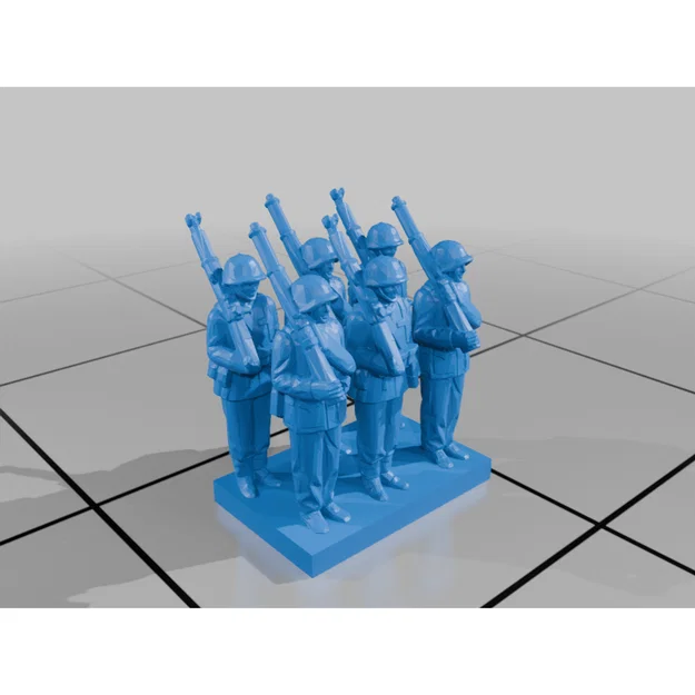 Bộ mô hình tiểu đội lính 6mm cho Wargaming (Rows of Soldiers) - Image 1