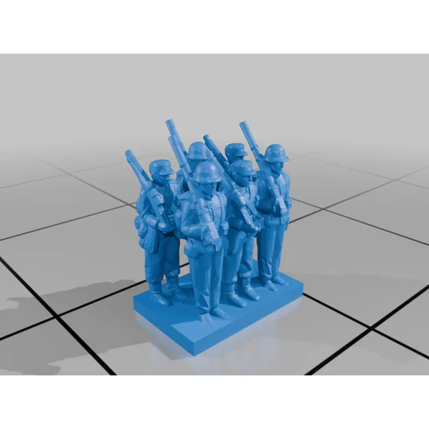 Bộ mô hình tiểu đội lính 6mm cho Wargaming (Rows of Soldiers) - Image 5