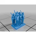 Bộ mô hình tiểu đội lính 6mm cho Wargaming (Rows of Soldiers) - Thumbnail 5