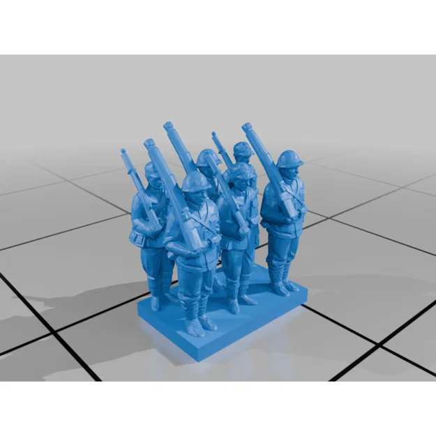 Bộ mô hình tiểu đội lính 6mm cho Wargaming (Rows of Soldiers) - Image 9