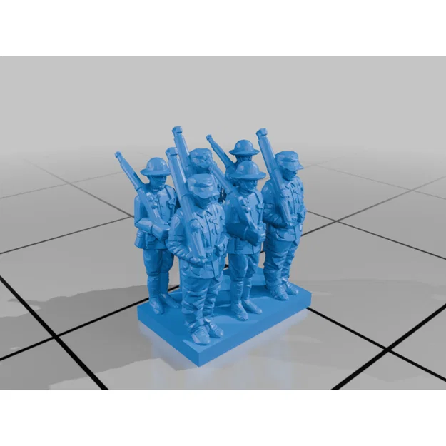 Bộ mô hình tiểu đội lính 6mm cho Wargaming (Rows of Soldiers) - Image 10