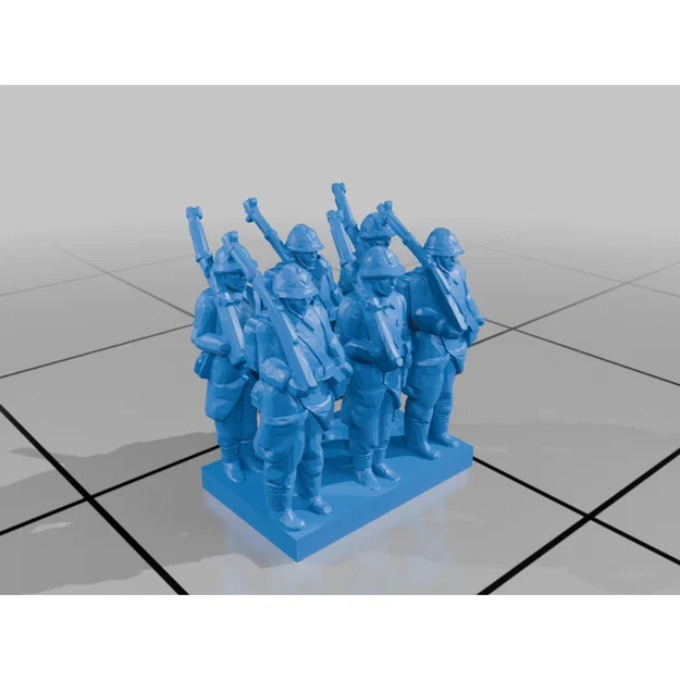 Bộ mô hình tiểu đội lính 6mm cho Wargaming (Rows of Soldiers) - Image 12