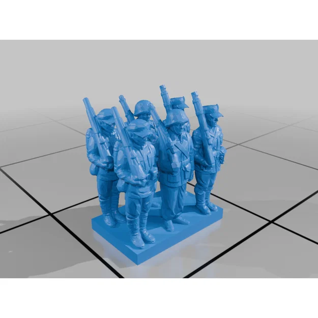 Bộ mô hình tiểu đội lính 6mm cho Wargaming (Rows of Soldiers) - Image 15