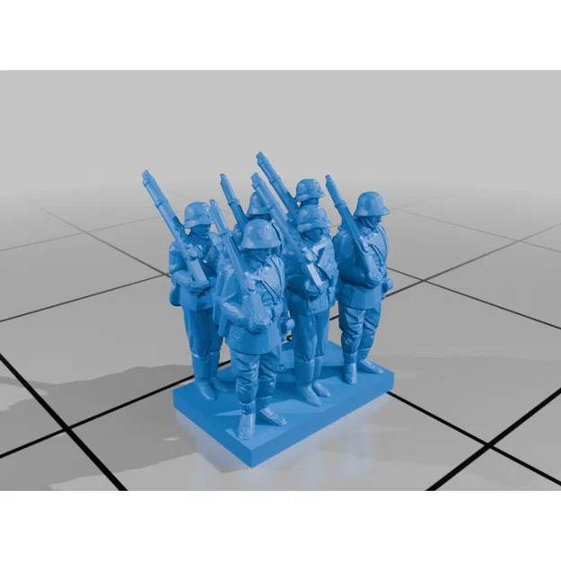 Bộ mô hình tiểu đội lính 6mm cho Wargaming (Rows of Soldiers) - Image 16