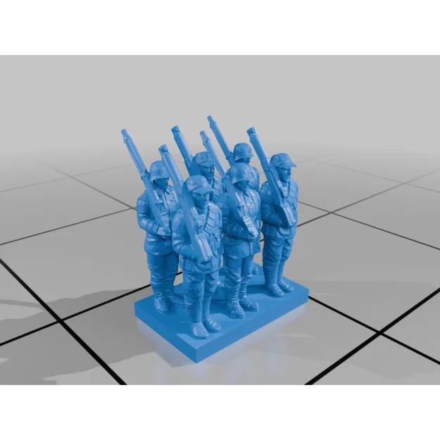 Bộ mô hình tiểu đội lính 6mm cho Wargaming (Rows of Soldiers) - Image 18