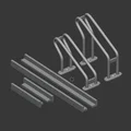 Giá dựng xe đạp mini kiểu Nhật STL cho Diorama cảnh đường phố - Thumbnail 4