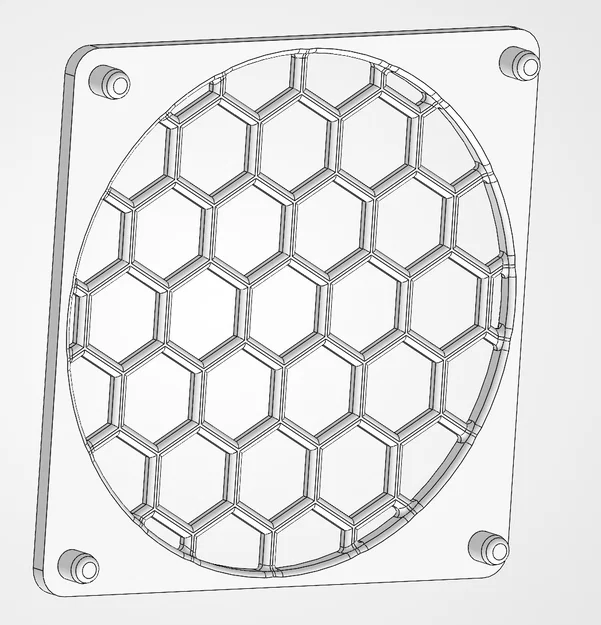 Nắp che quạt Noctua NF-A8 Push-Fit dạng Honeycomb (không cần ốc) - Image 2