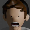 Mô hình nhân vật 3D biểu cảm ngạc nhiên độc đáo - Thumbnail 1
