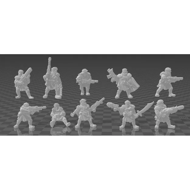 Bộ sưu tập mô hình lính Oldhammer (Oldhammer Soldier Sets) in 3D - Image 2