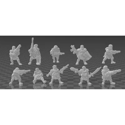 Bộ sưu tập mô hình lính Oldhammer (Oldhammer Soldier Sets) in 3D