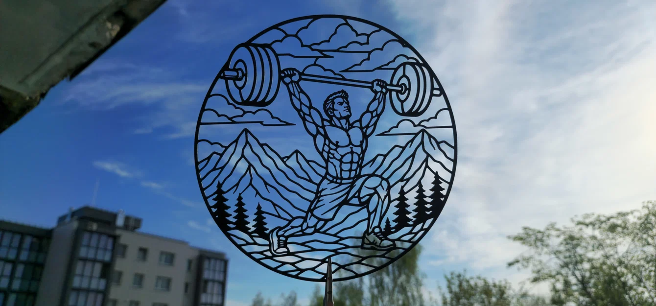 Tranh Treo Tường 2D Strength Workout Mountain - Image 2