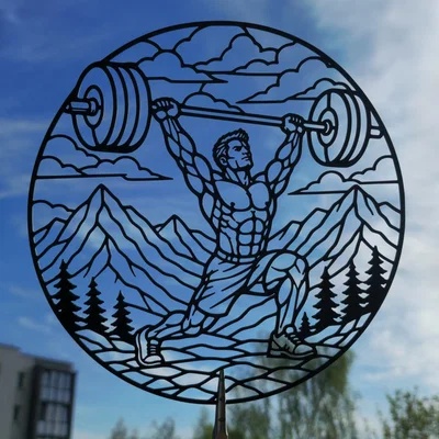 Tranh Treo Tường 2D Strength Workout Mountain