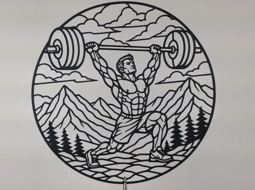 Tranh Treo Tường 2D Strength Workout Mountain - Image 3
