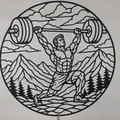 Tranh Treo Tường 2D Strength Workout Mountain - Thumbnail 3