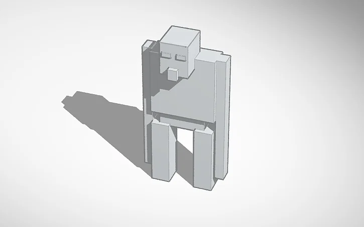 Mô hình Iron Golem Minecraft - File in 3D độc đáo - Image 1