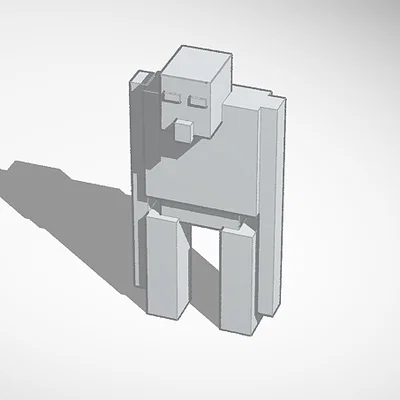 Mô hình Iron Golem Minecraft - File in 3D độc đáo