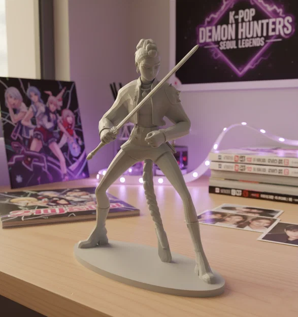 Rumi K-Pop Demon Hunter – Mẫu 3D nhân vật (15cm) - Image 1