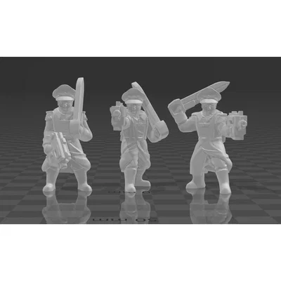 Mô hình Commissar (Ủy viên Chính trị) 3D in cho Warhammer 40k