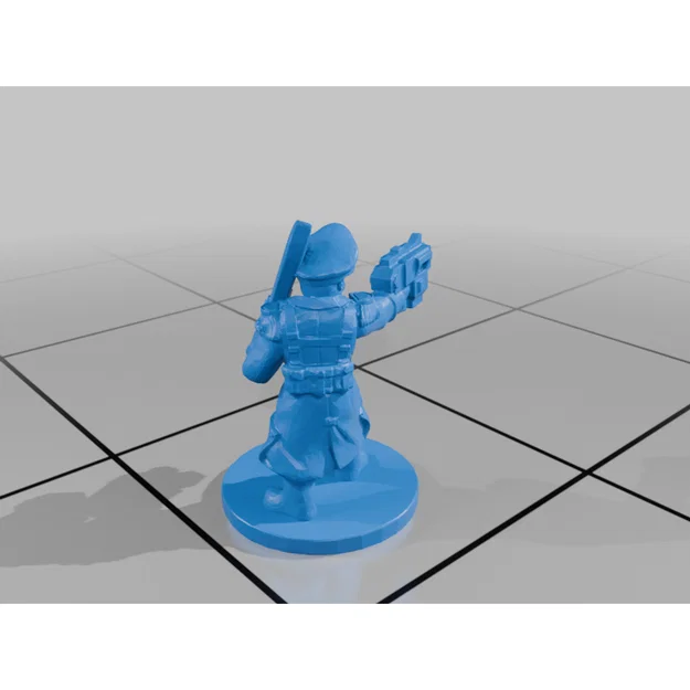 Mô hình Commissar (Ủy viên Chính trị) 3D in cho Warhammer 40k - Image 5