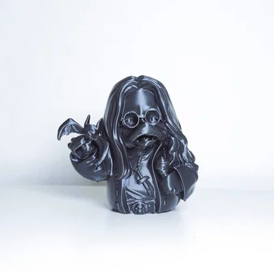 Mô hình chú vịt cao su Ozzy Osbourne - Vật phẩm trang trí độc đáo