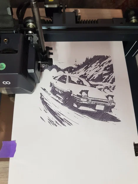Plotter cho Elegoo Neptune 3/4 (Spring-loaded, cứng vững, kẹp bút 6–16mm) - Image 2