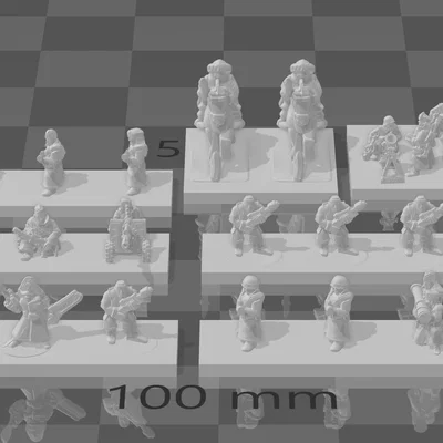 Bộ sưu tập mô hình Retro 40k Epic Pack cho game thủ Warhammer