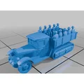 Mô hình xe bọc thép Halftrack chở quân tỷ lệ 6mm cho Wargame - Thumbnail 1