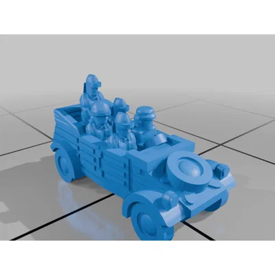 Mô hình xe bọc thép Halftrack chở quân tỷ lệ 6mm cho Wargame