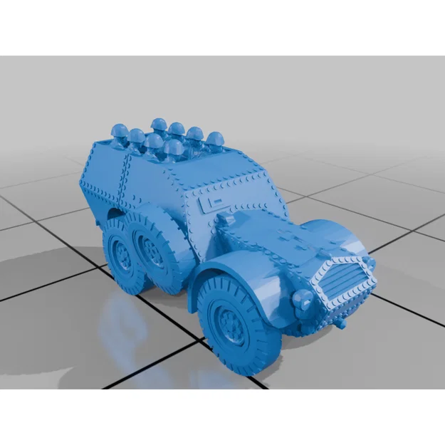 Mô hình xe bọc thép Halftrack chở quân tỷ lệ 6mm cho Wargame - Image 5