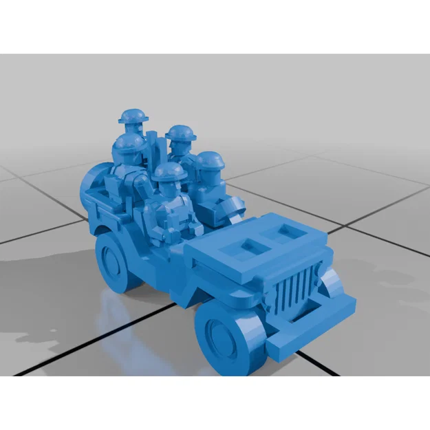 Mô hình xe bọc thép Halftrack chở quân tỷ lệ 6mm cho Wargame - Image 7