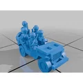 Mô hình xe bọc thép Halftrack chở quân tỷ lệ 6mm cho Wargame - Thumbnail 8