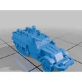 Mô hình xe bọc thép Halftrack chở quân tỷ lệ 6mm cho Wargame - Thumbnail 9