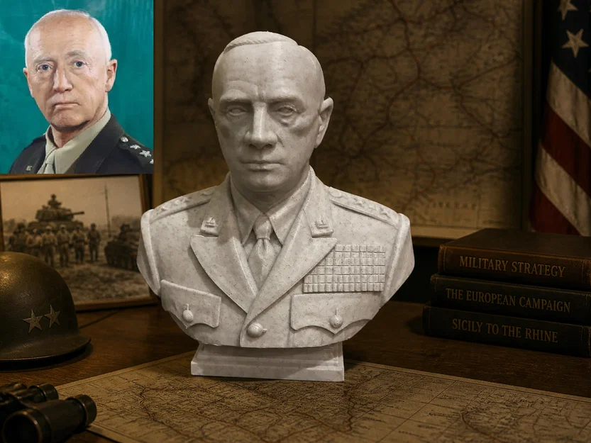General George Smith Patton Jr. - Bust - Image 1