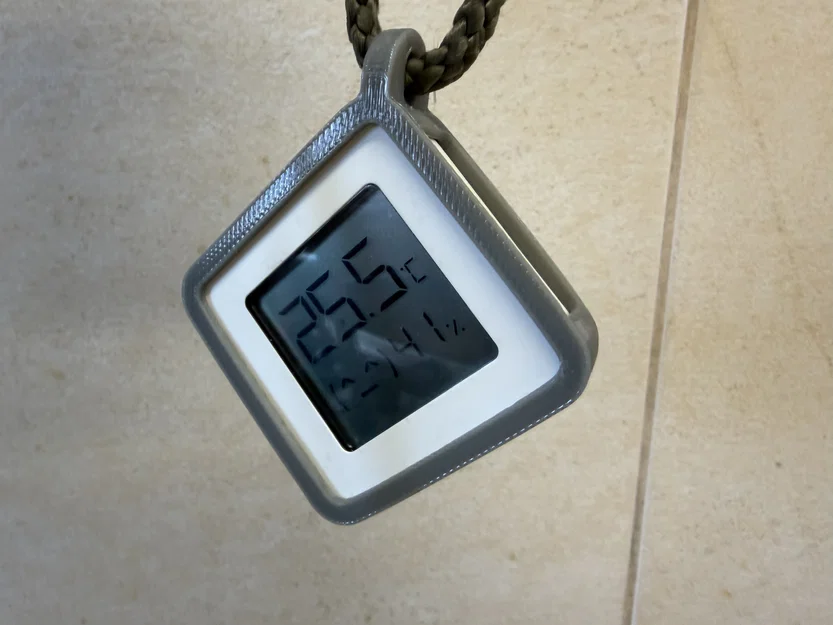 Giá treo 3D cho nhiệt ẩm kế mini 43x43mm (TPU) - Image 3