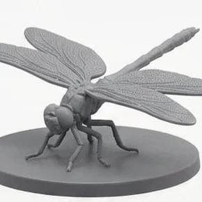 Mô hình tượng chuồn chuồn tinh xảo dùng trang trí in 3D