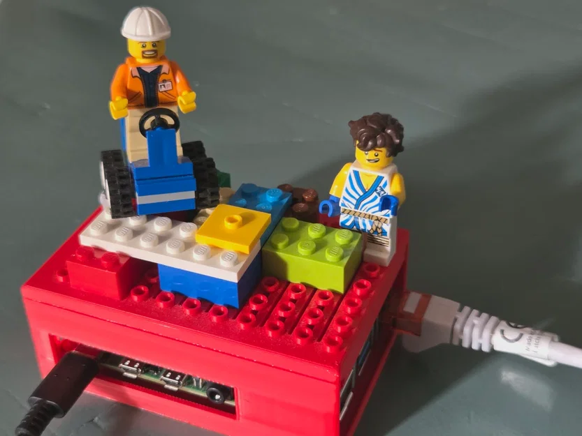 Vỏ Case Raspberry Pi 2/3/4/5 Tương Thích LEGO, Không Cần Ốc Vít - Image 1