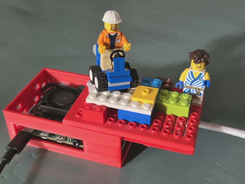 Vỏ Case Raspberry Pi 2/3/4/5 Tương Thích LEGO, Không Cần Ốc Vít - Image 2