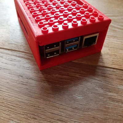 Vỏ Case Raspberry Pi 2/3/4/5 Tương Thích LEGO, Không Cần Ốc Vít
