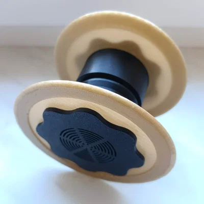 Bộ giảm chấn cuộn nhựa 3D kiêm hộp chứa hạt hút ẩm Silica