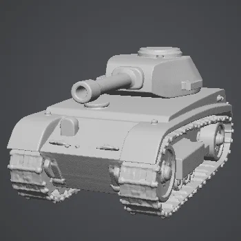 Mô hình xe tăng chiến đấu Carro Armato in 3D cực ngầu
