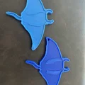 Móc khóa Cá Đuối Manta Tối Giản – Nhìn Từ Trên (Phong Cách Vẽ Tay) - Thumbnail 6