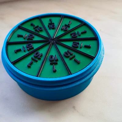 Bộ Đĩa Phân Số và Hộp (Fraction Discs and Box)