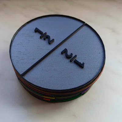 Bộ Đĩa Phân Số và Hộp (Fraction Discs and Box)
