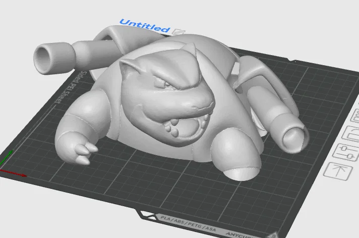 Mô hình 3D Turtok Blastoise - Tượng Pokemon hệ Nước sắc nét - Image 1