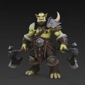 Mô hình Chiến binh Orc cầm rìu chiến (Orc Warrior with Axes) để in 3D - Thumbnail 5